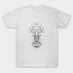 Dotwork Geometric Deer T-Shirt